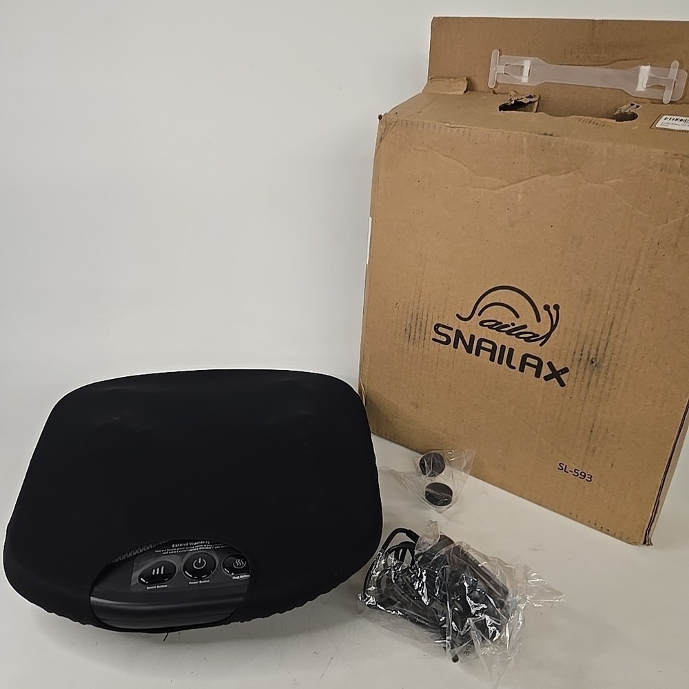 Shiatsu Snailax Foot Massager SL-593N Deep Kneading Therapy Pad‎ w/ Heat & Cover